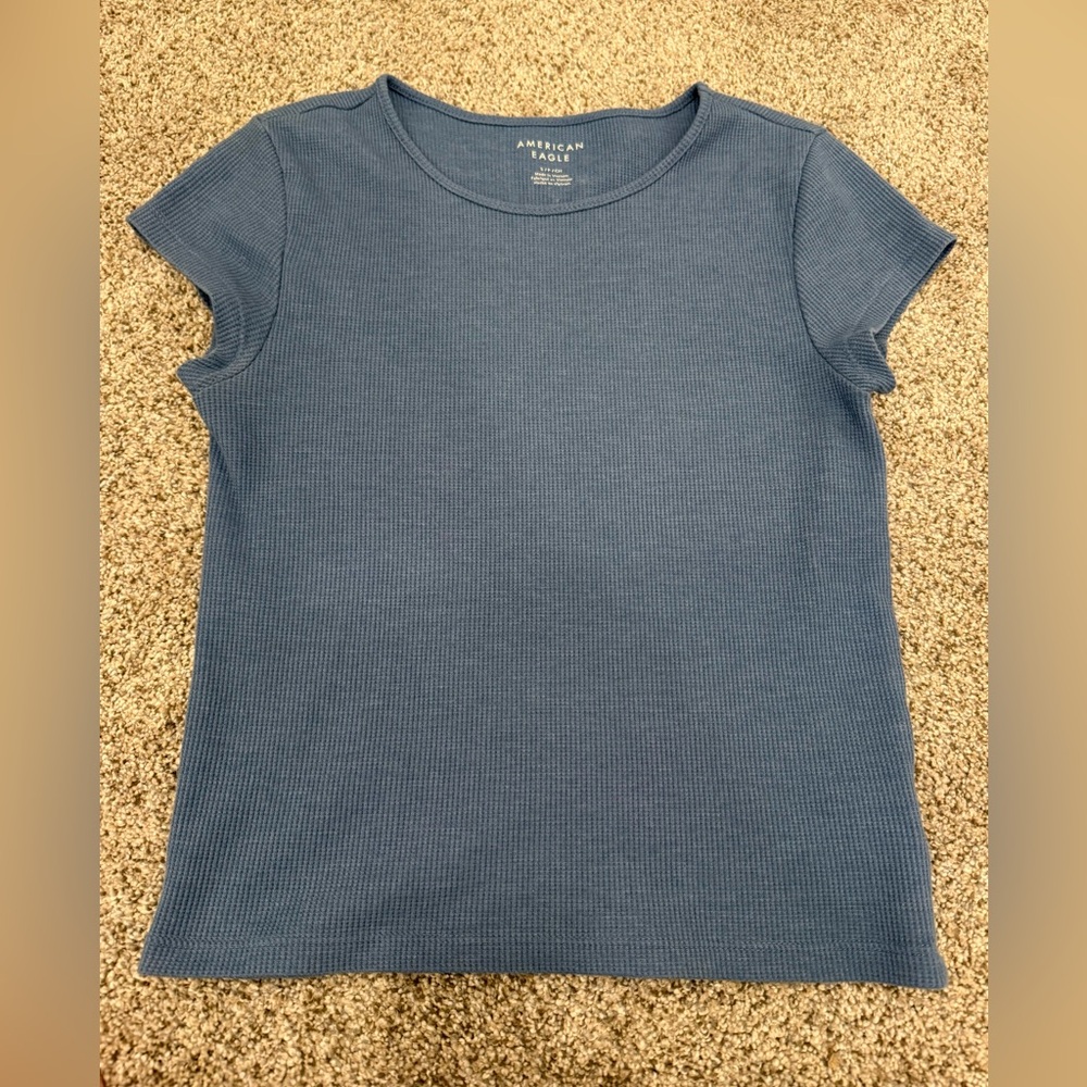 American Eagle Waffle Baby Tee